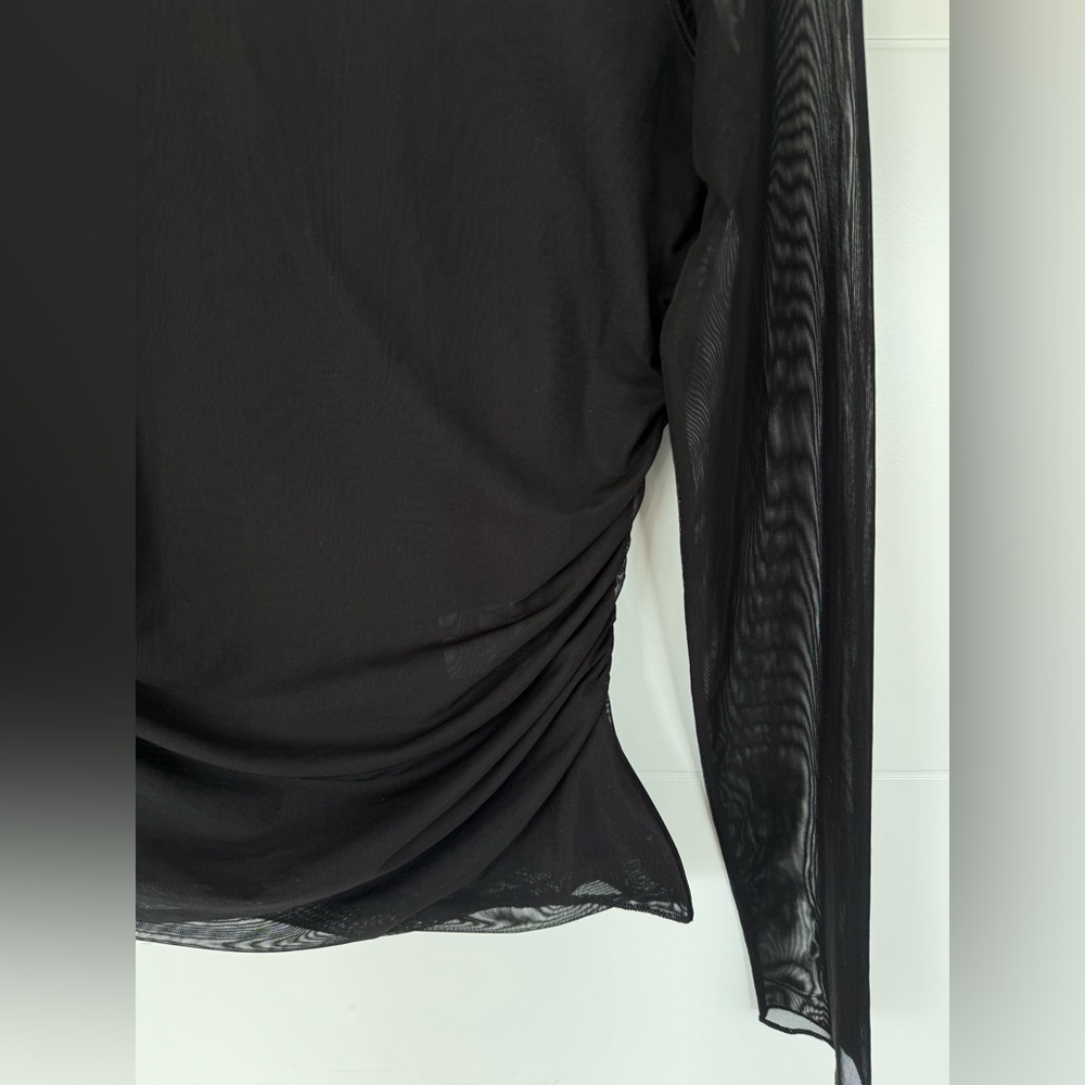 Wilfred Mesh Ruched Top - Picture 2 of 4